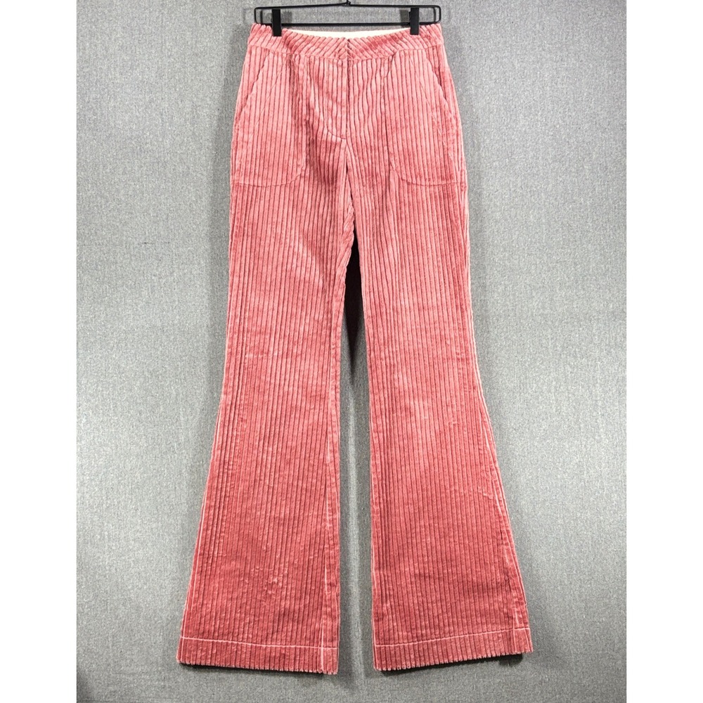Land of Distraction "Bruce" Salmon Corduroy Flare Pants NWT Barneys New York Sz4 - Picture 1 of 9